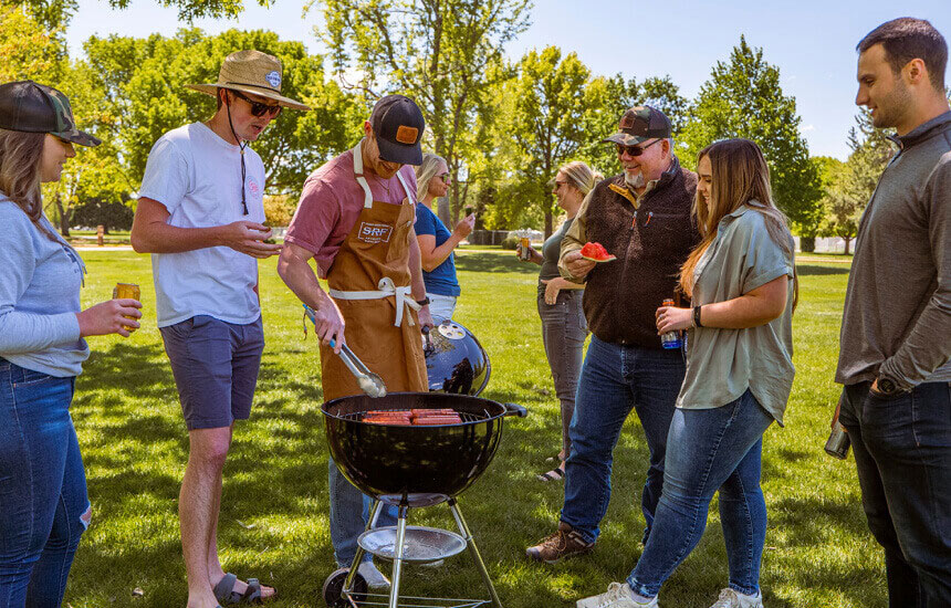 Grilling meat